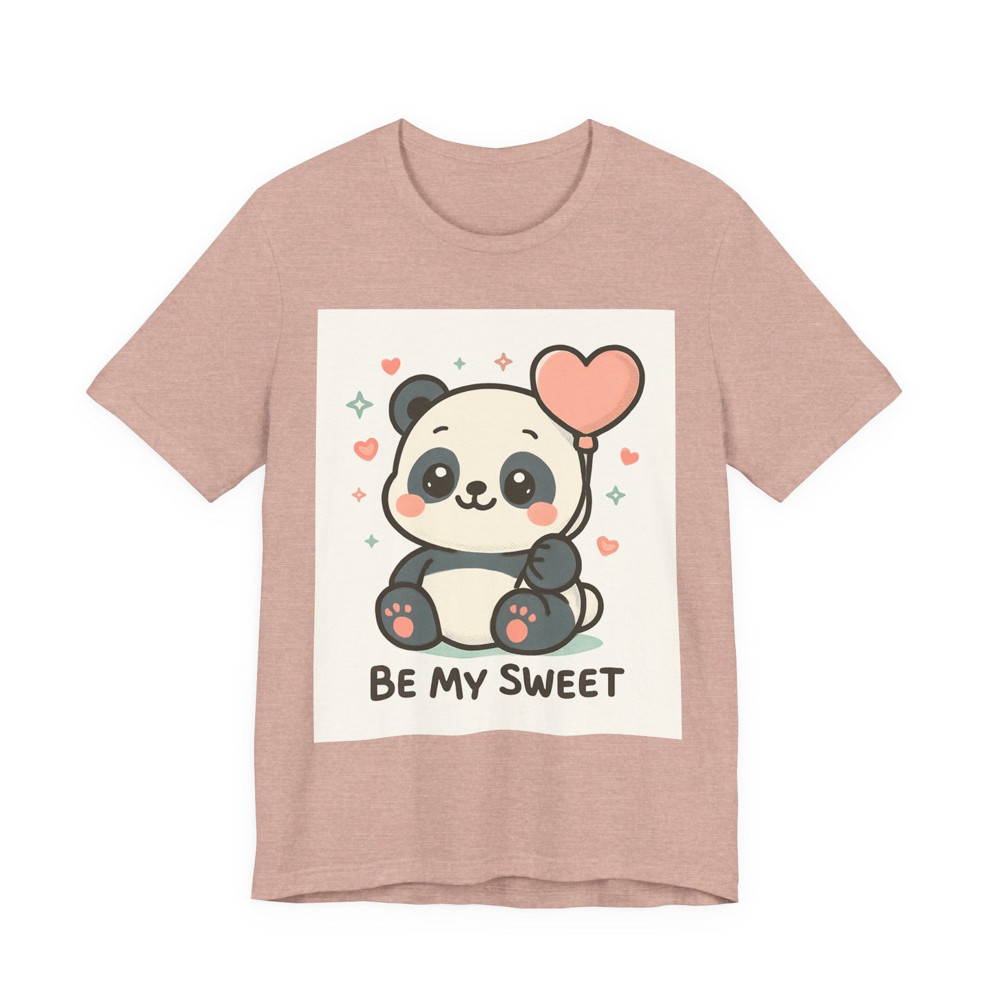 Cute Panda Tee, Be My Sweet T-Shirt, Gift for Animal Lovers, Kids and Adults,  Casual Wear, Cute Animal Tee