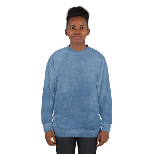 Cozy Blue  Sweatshirt, Relaxed Fashion, Gift for Her, Casual Layering, Everyday Comfort, Trendy Apparel
