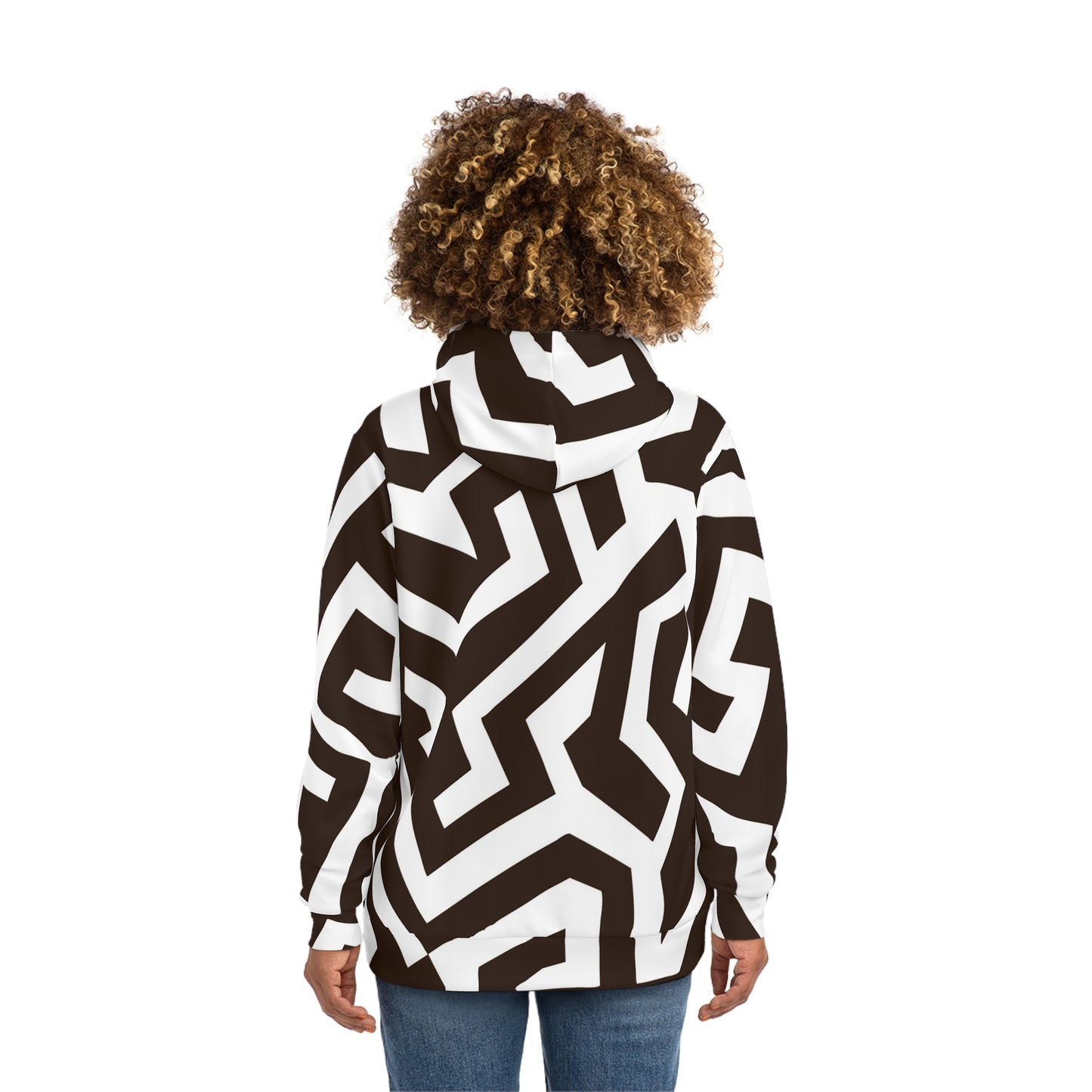 Geometric Hoodie | Trendy Streetwear, Unique Fashion Layer, Cozy Gift for Her,Pullover, Stylish Wardrobe Essential