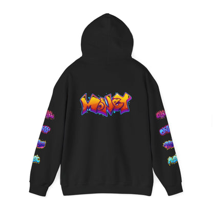 Graffiti Art  Hoodie - Cozy Streetwear, Unique Gift for Art Lovers, Perfect for Festivals, Casual Wear, Cool Graphic Sweatshirt