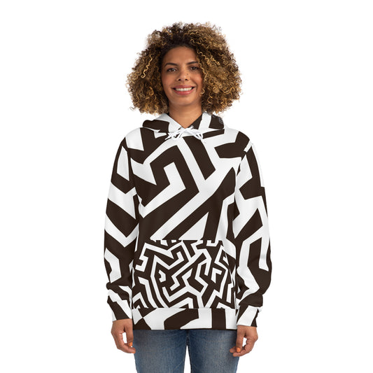 Geometric Hoodie | Trendy Streetwear, Unique Fashion Layer, Cozy Gift for Her,Pullover, Stylish Wardrobe Essential