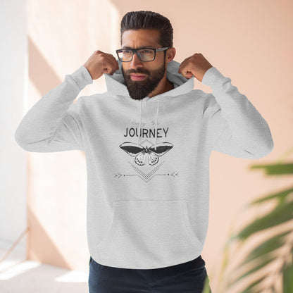 Journey Fleece Hoodie - Cozy White Pullover for Adventurers