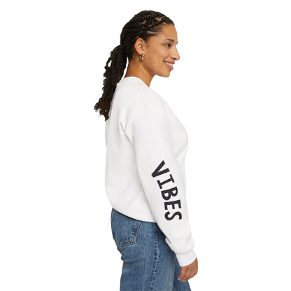 Vibes  Heavy Blend™ Crewneck Sweatshirt - Cozy, Casual, Trendy, Gift for Her/Him, Perfect for Fall/Winter