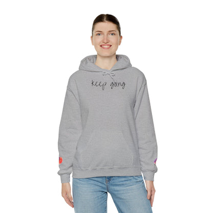 keep going design Heavy Blend™ Hooded Sweatshirt