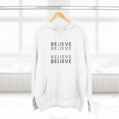 Inspiring Three-Panel Fleece Hoodie, Cozy Pullover, Motivational Gift, Everyday Wear, Layering Essential
