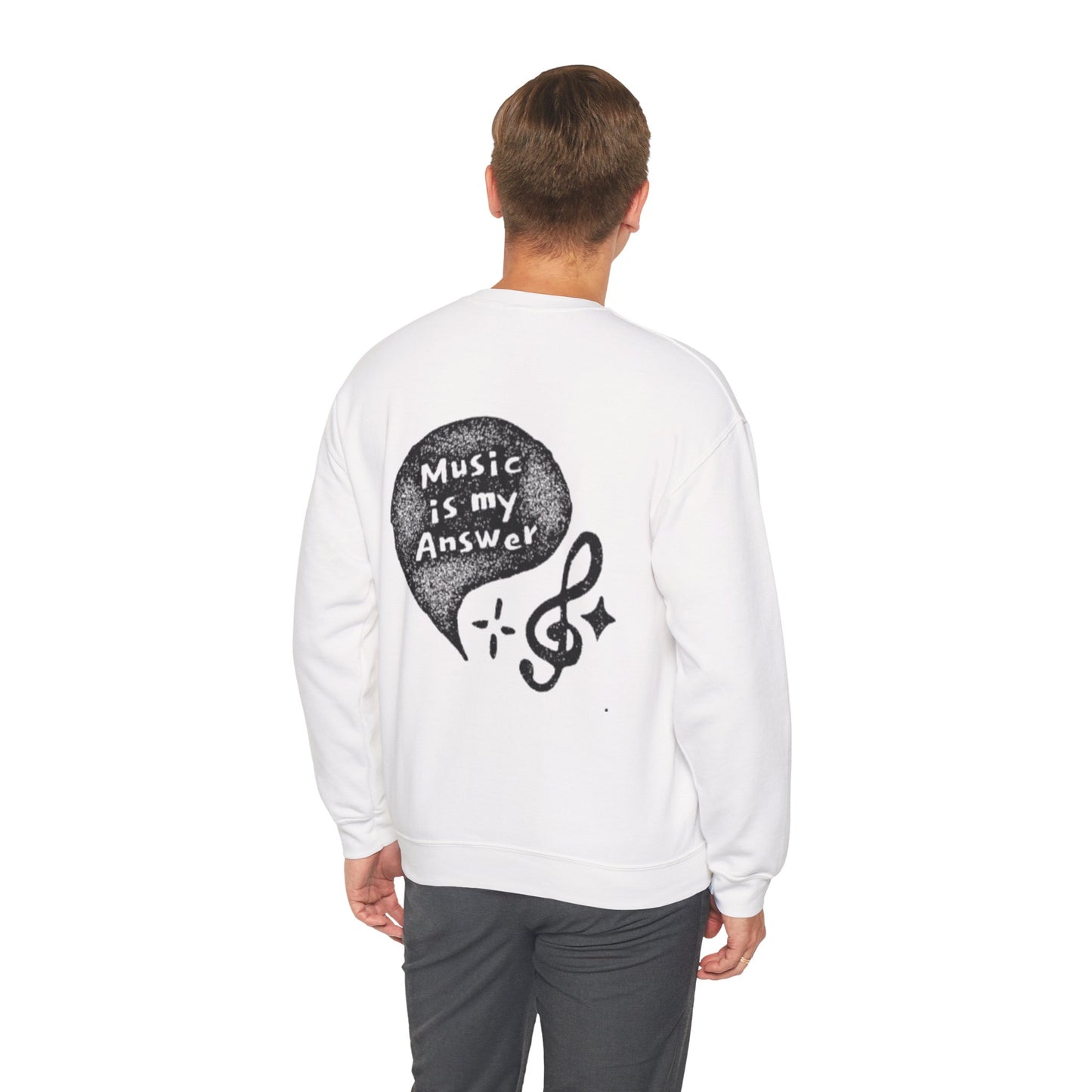 Musical Vibe Crewneck Sweatshirt, Perfect for Music Lovers, Gift, Cozy Style for Concerts, Casual Wear, Thoughtful Present