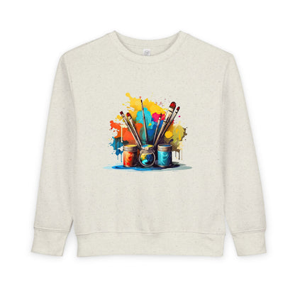 Creative Little Artist Toddler Sweatshirt, Kids Art Sweatshirt, Colorful Kids Sweater, Toddler Gift, Birthday Present, Painting Lover