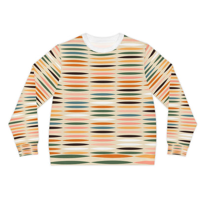 Trendy Lightweight Sweatshirt, Cozy Fall Layer, Stylish Casual Wear, Gift for Friends, Weekend Outfit, Unique Patterned Top