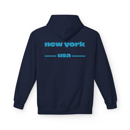 New York Star Hoodie, Fleece Sweatshirt, Casual Streetwear, Perfect Gift for Travelers, Cozy Hoodie, Summer Essential