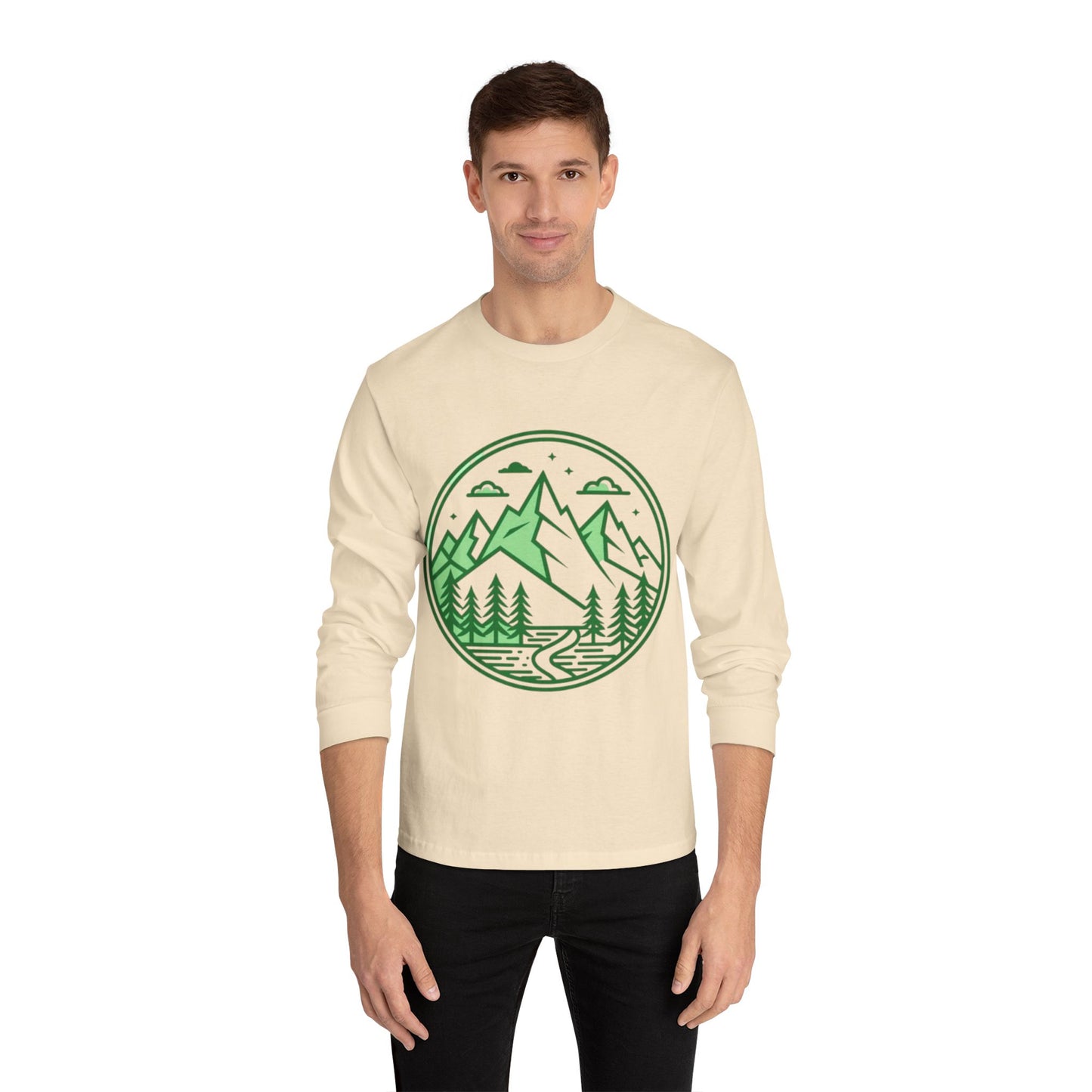 Nature-Inspired Long Sleeve T-Shirt