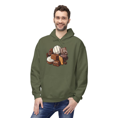 Indulgent Treats Hoodie - Perfect for Dessert Lovers, Cozy Gift, Snack Enthusiast Apparel, Sweet Tooth Hoodie, Funny Dessert Wear