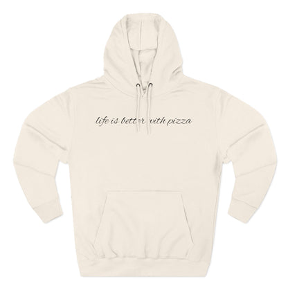 Cozy Pizza Hoodie, Fun Graphic Fleece Sweatshirt, Ideal for Food Lovers, Casual Wear, Gift for Pizza Lovers, Comfort and Style