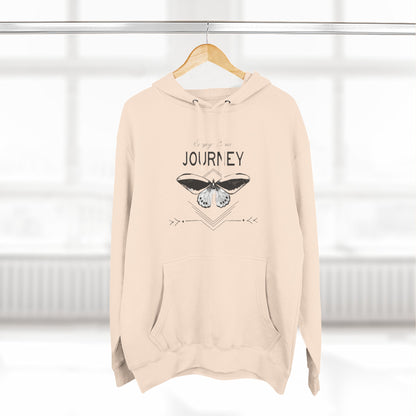 Journey Fleece Hoodie - Cozy White Pullover for Adventurers
