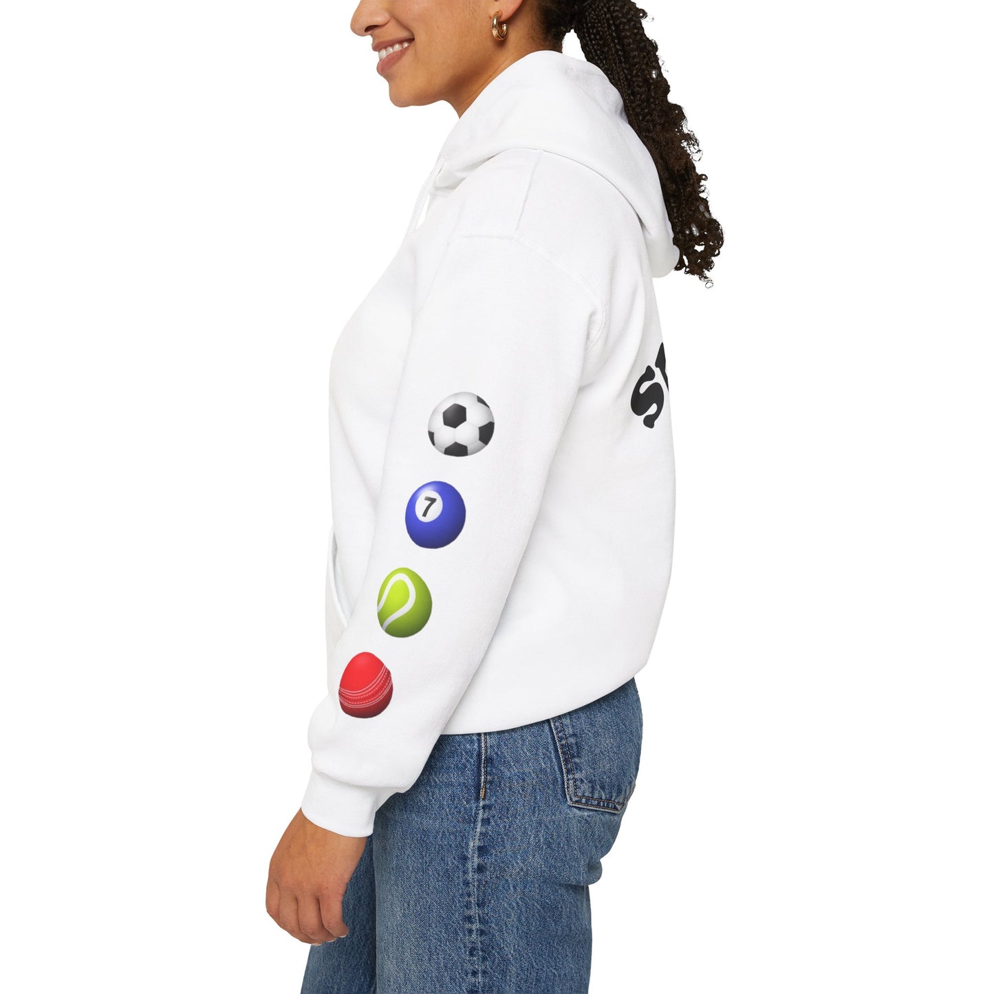 Sports-Themed Hoodie, Perfect for Athletes, Gifts for Sports Lovers, Cozy Sweatshirt for Game Days, Casual Wear