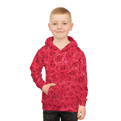 Romantic Floral Children's Hoodie, Cute Kids Pullover, Cozy Spring Apparel, Perfect Gift for Birthdays, Valentine's Day, Everyday Wear