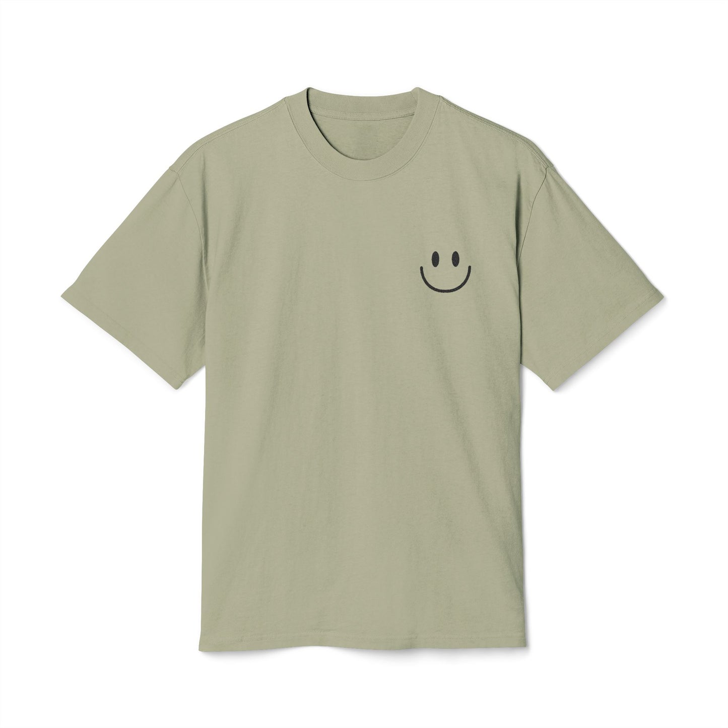 Smiley Face  Faded Tee, Cozy Casual Tee, Fun Graphic Shirt, Gift for Him/Her, Everyday Wear, Summer Vibes