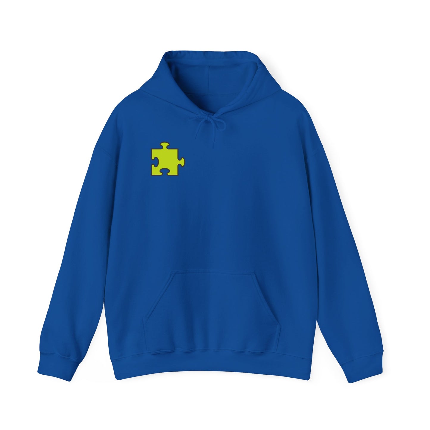 Colorful Puzzle Piece Hoodie for Creative Minds, Perfect for Gifts, Cozy Sweatshirt for Everyday Wear,
