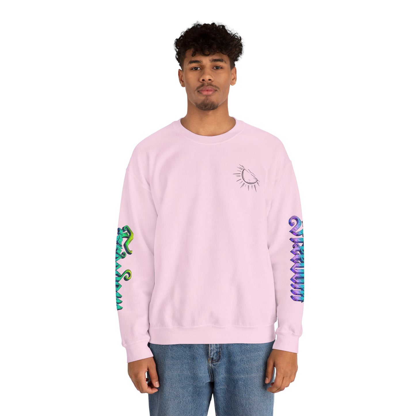 Sunshine & Swirls Crewneck Sweatshirt, Cozy Winter Wear, Casual Fashion Graphic Sweatshirt, Perfect Gift for Friends & Family, [...]