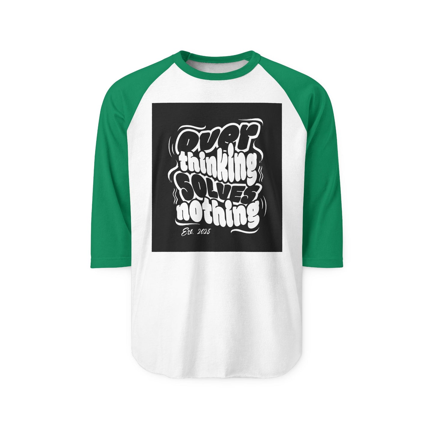 Overthinking  Raglan Shirt, Casual Tee, Gift for Thinkers, Relaxed Fit, Everyday Wear, Humor Top