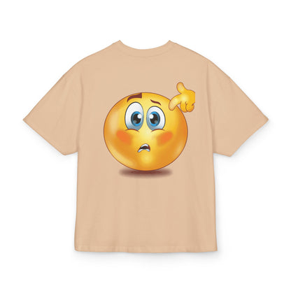Funny Confused Emoji Tee,  Cotton Tee, Casual Gift, Humor Shirt, Unique Graphic Top, Playful Wear