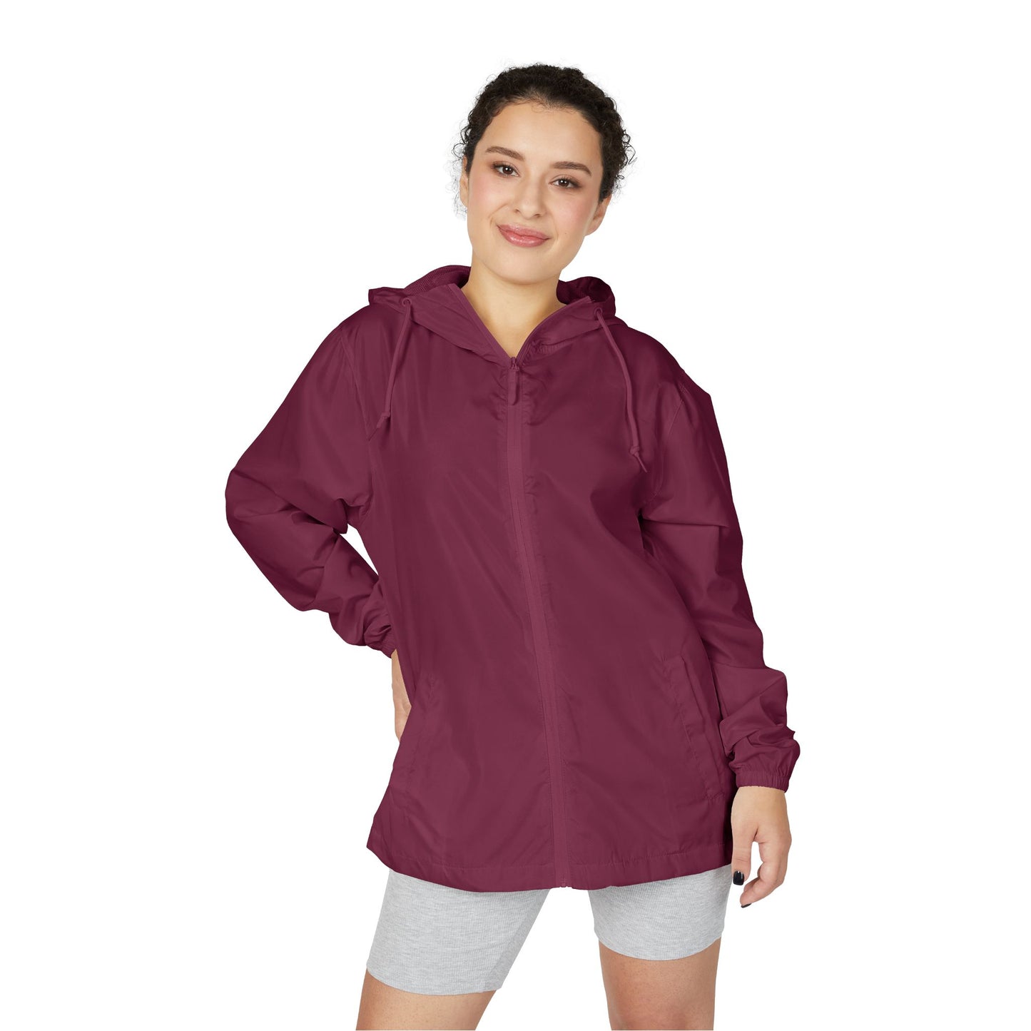 Stylish  Full-Zip Windbreaker for All-Season Adventures, Lightweight Jacket, Outdoor Gear, Casual Fashion, Rain Ready, Easy Layering