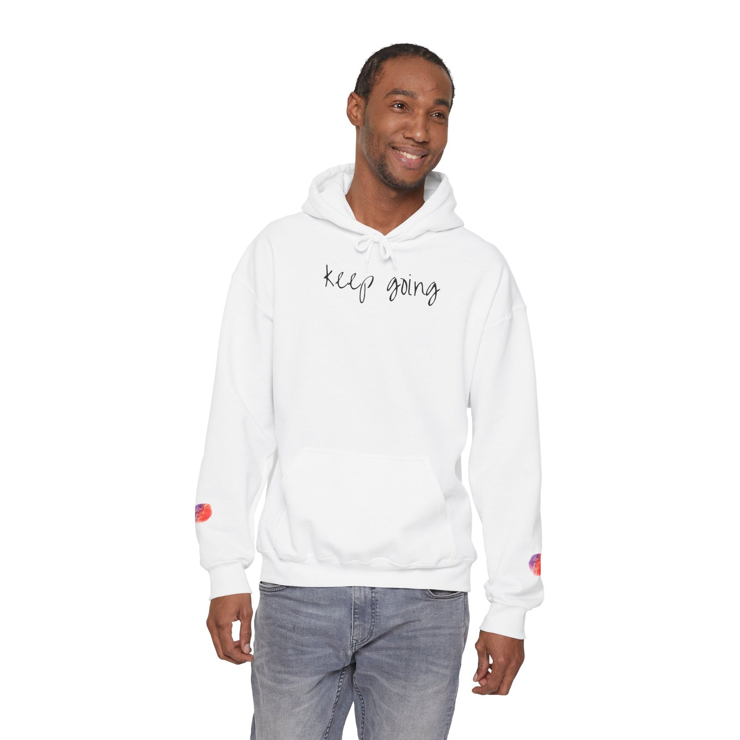 keep going design Heavy Blend™ Hooded Sweatshirt