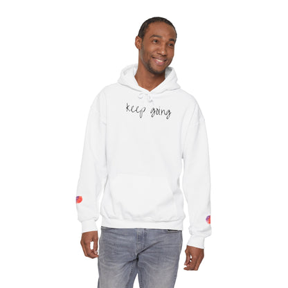 keep going design Heavy Blend™ Hooded Sweatshirt