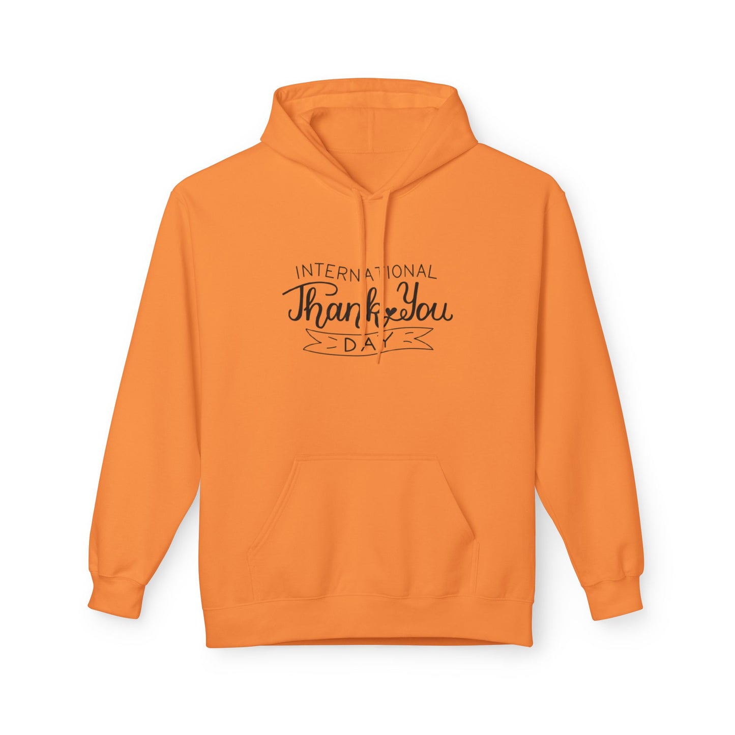Thank You Day Hoodie | Fleece Sweatshirt, Gratitude Gift, Comfortable Layer, Easygoing Style, Perfect for Fall