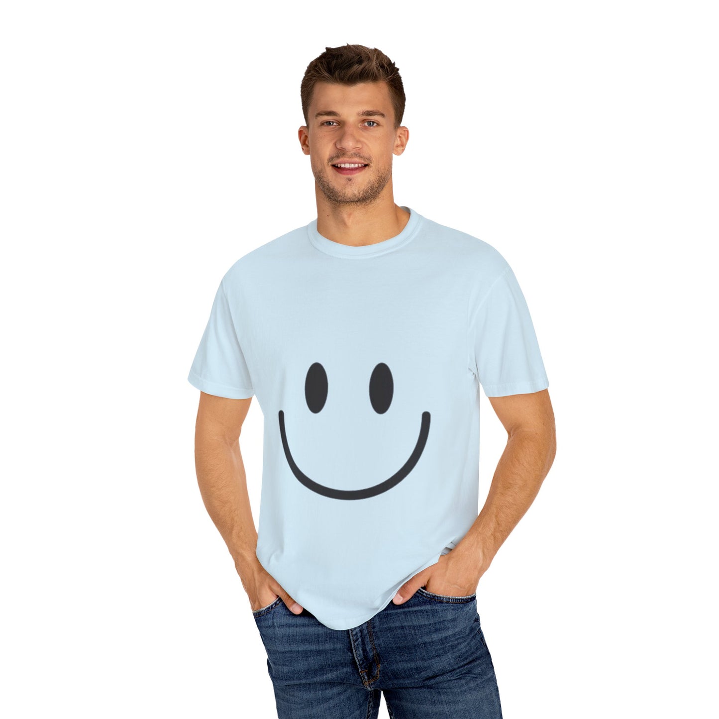 Smiley Face  T-Shirt, Fun Graphic Tee, Casual Wear, Gift for Friends, Positive Vibes Shirt, Happy Birthday Gift, Summer Essentials