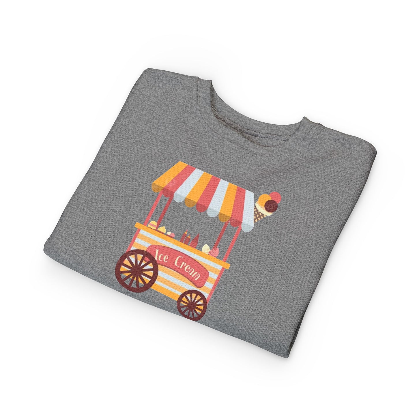 Ice Cream Stand Toddler Sweatshirt, Cute Kids Pullover, Summer Outfit, Gift for Birthday, Ice Cream Party Apparel
