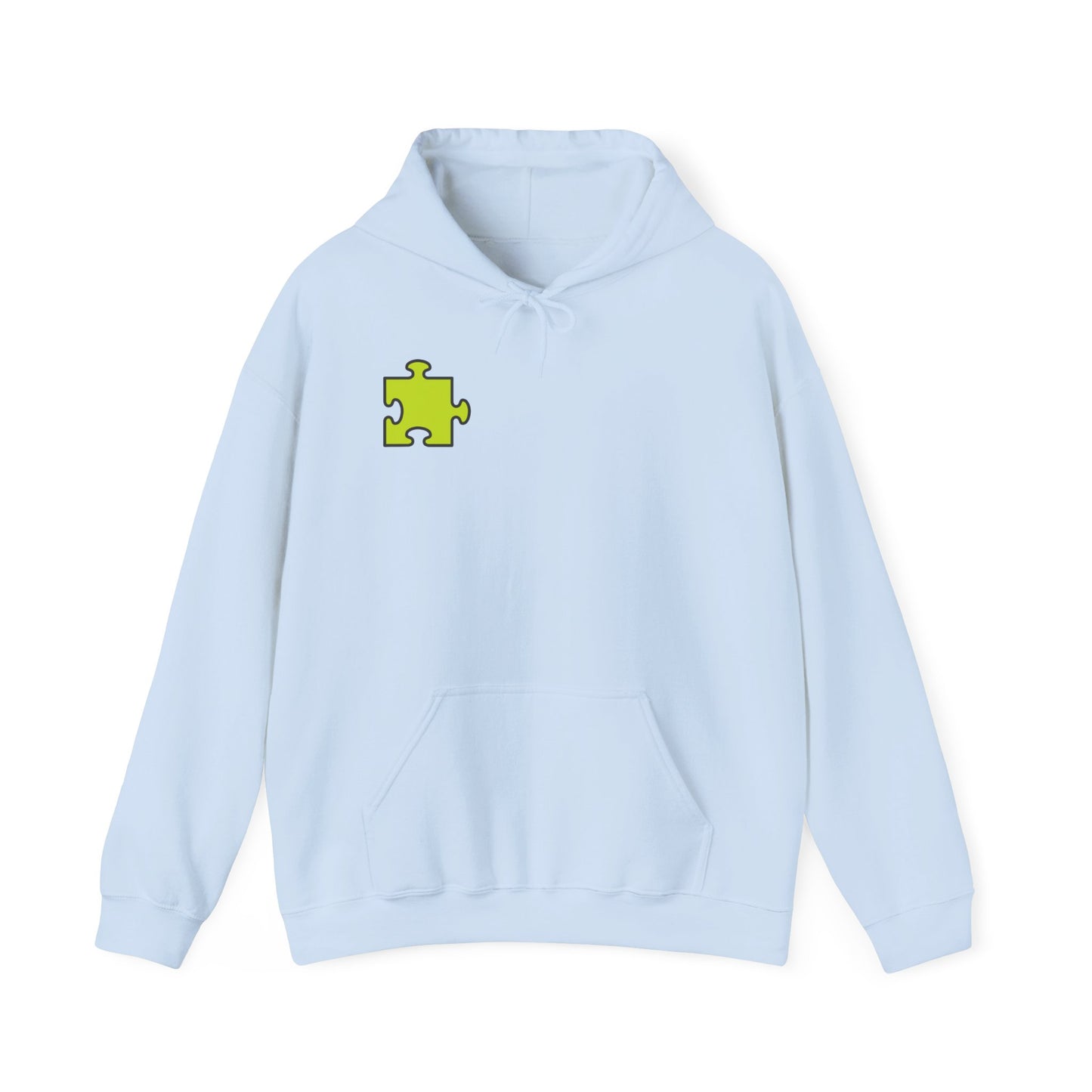 Colorful Puzzle Piece Hoodie for Creative Minds, Perfect for Gifts, Cozy Sweatshirt for Everyday Wear,