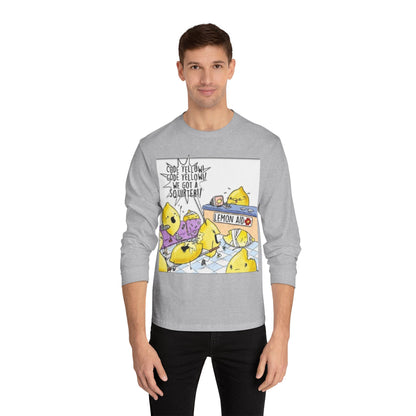 Fun Lemonade T-Shirt, Cartoon Tee,Long Sleeve, Summer Vibes, Gift for Citrus Lovers, Funny Lemon Shirt