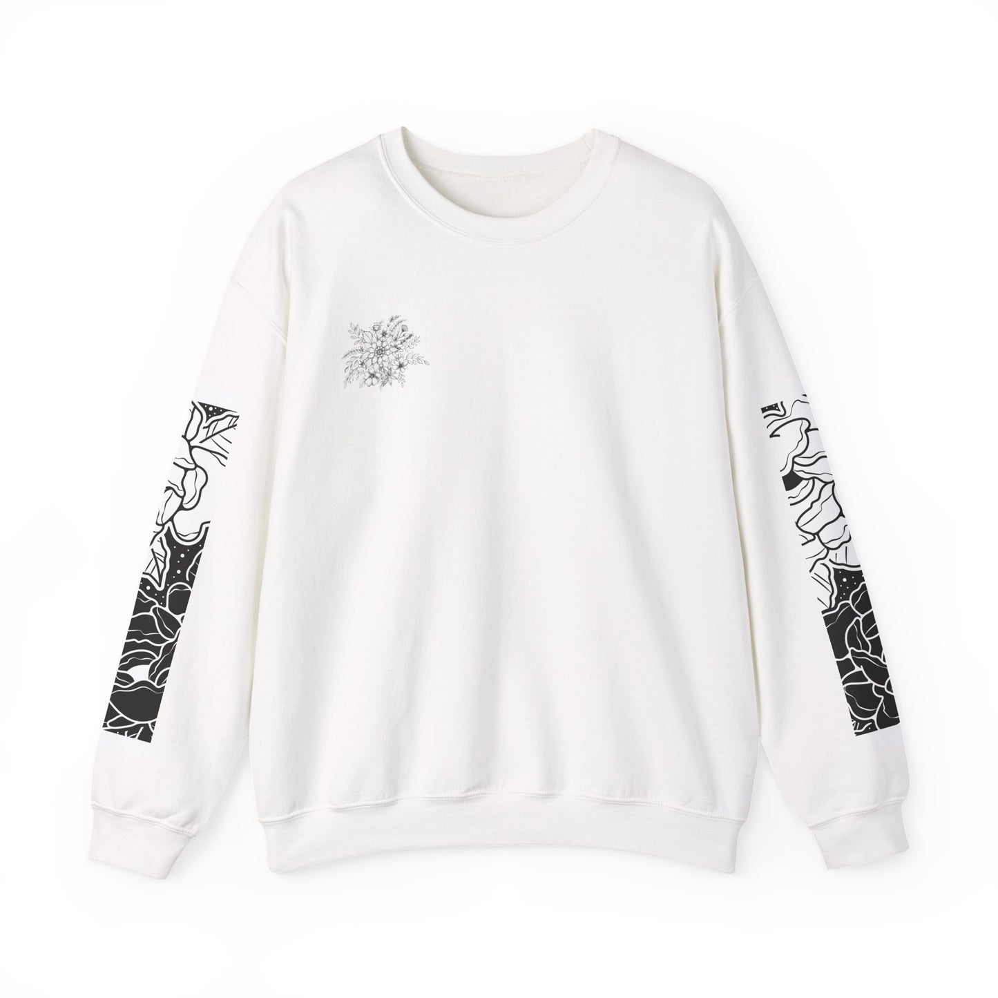 Floral Print Crewneck Sweatshirt, Cozy Sweatshirt, Casual Wear, Perfect Gift, Spring Fashion, Everyday Comfort