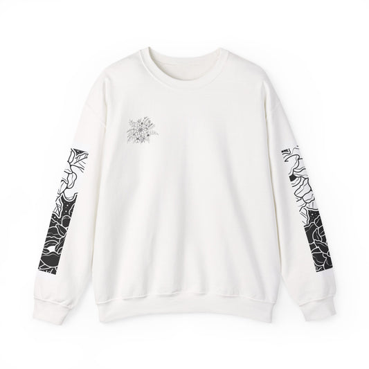 Floral Print Crewneck Sweatshirt, Cozy Sweatshirt, Casual Wear, Perfect Gift, Spring Fashion, Everyday Comfort