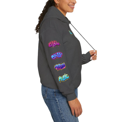 Graffiti Art  Hoodie - Cozy Streetwear, Unique Gift for Art Lovers, Perfect for Festivals, Casual Wear, Cool Graphic Sweatshirt