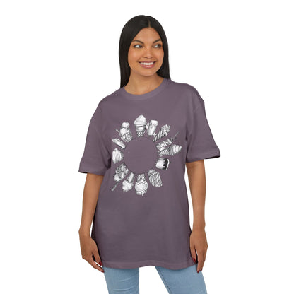 Ice Cream Lovers  Heavy Oversize Tee, Summer Fashion, Casual Wear, Gift for Foodies, Ice Cream Enthusiasts, Comfort Tee