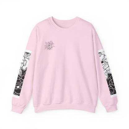 Floral Print Crewneck Sweatshirt, Cozy Sweatshirt, Casual Wear, Perfect Gift, Spring Fashion, Everyday Comfort