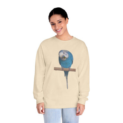 Funny Parrot Long Sleeve T-Shirt, Bird Lover's Gift,  Tee for Animal Enthusiasts, Cute Graphic Tee, Casual Wear