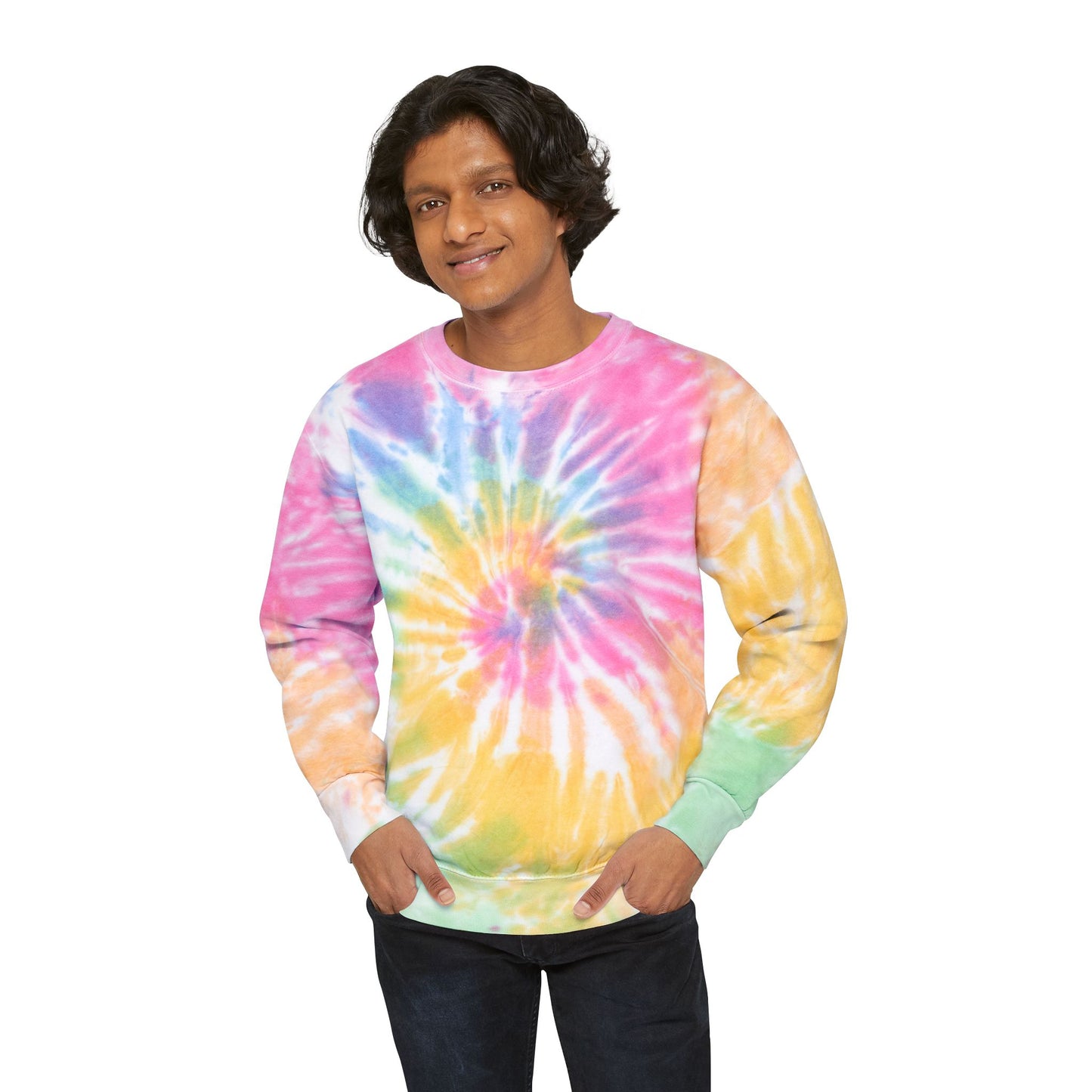Cozy Tie-Dye Sweatshirt for Relaxation, Casual Wear, Gift for Friends, Festival Style,