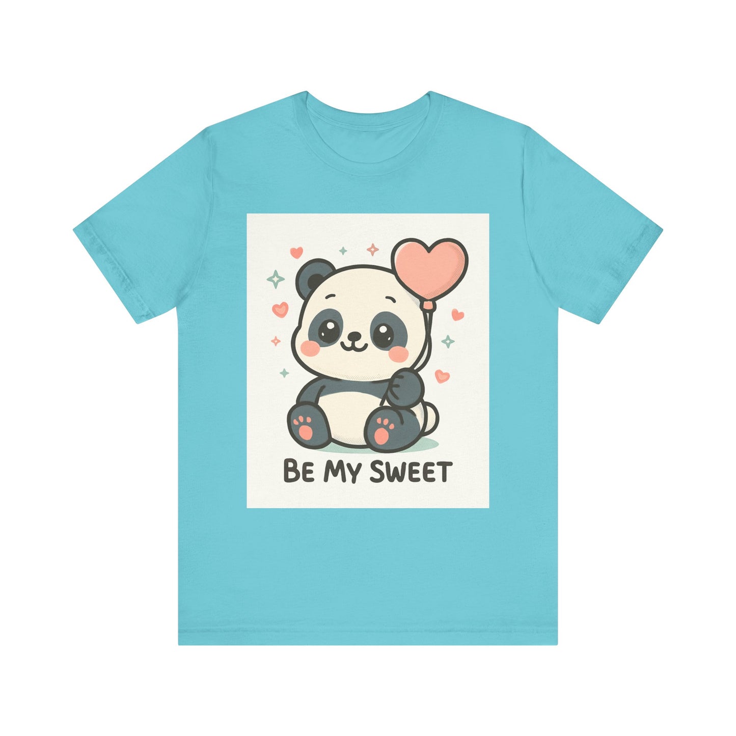 Cute Panda Tee, Be My Sweet T-Shirt, Gift for Animal Lovers, Kids and Adults,  Casual Wear, Cute Animal Tee