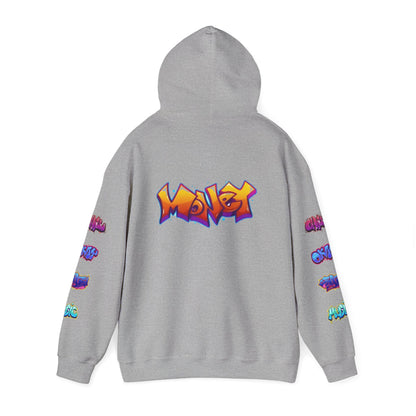 Graffiti Art  Hoodie - Cozy Streetwear, Unique Gift for Art Lovers, Perfect for Festivals, Casual Wear, Cool Graphic Sweatshirt