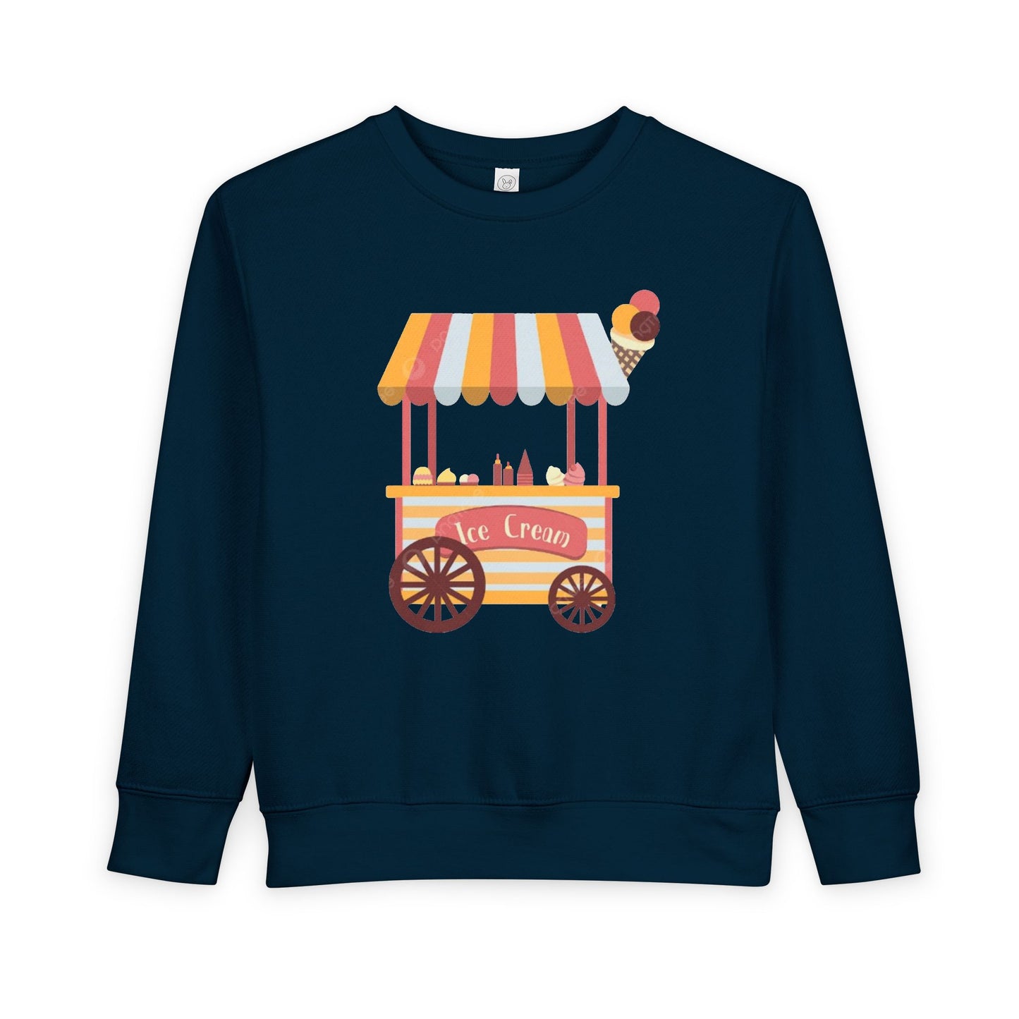 Ice Cream Stand Toddler Sweatshirt, Cute Kids Pullover, Summer Outfit, Gift for Birthday, Ice Cream Party Apparel