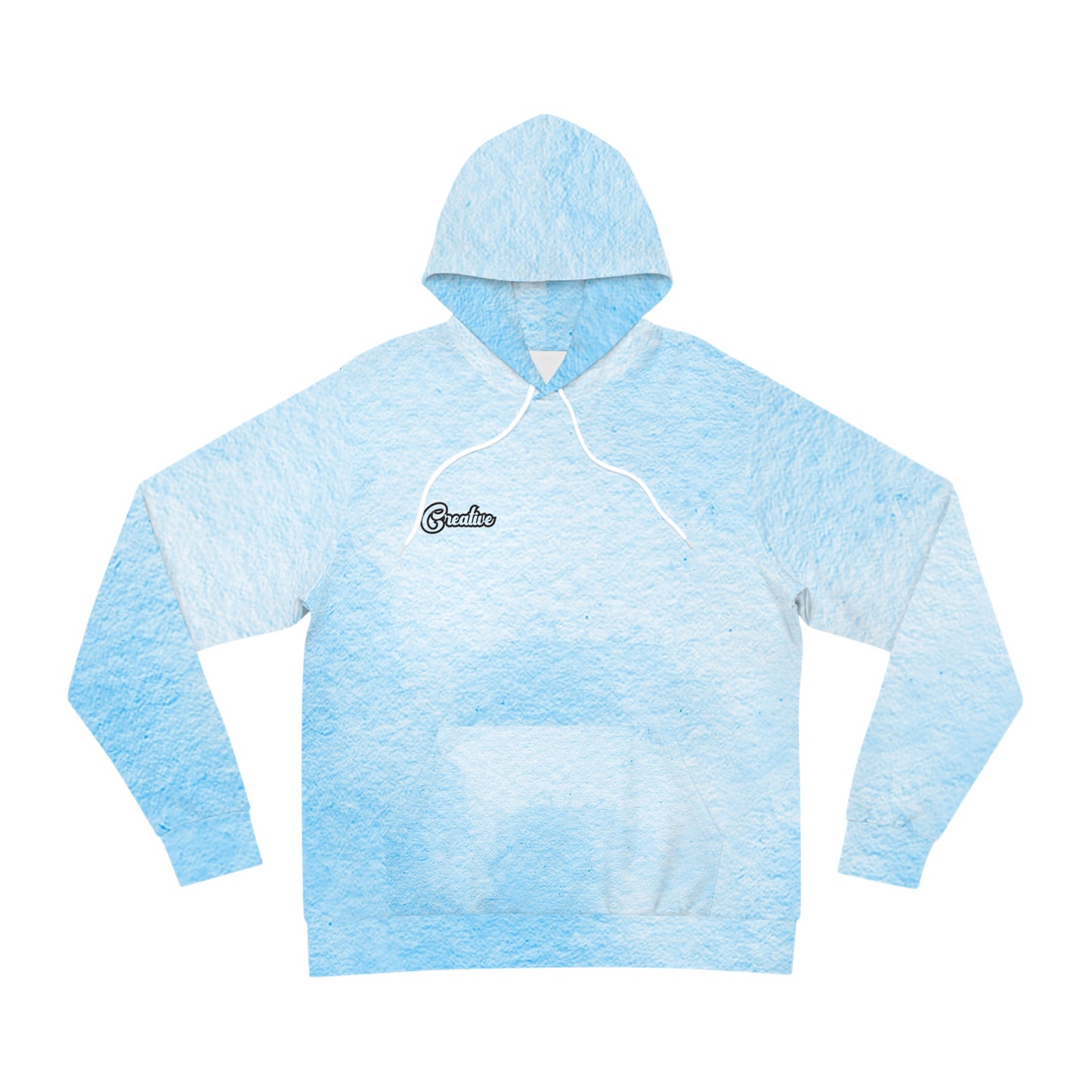 Trendy Watercolor Fashion Hoodie, Cozy Blue Pullover, Casual Streetwear, Perfect Gift for Birthdays, Ideal for Everyday Wear