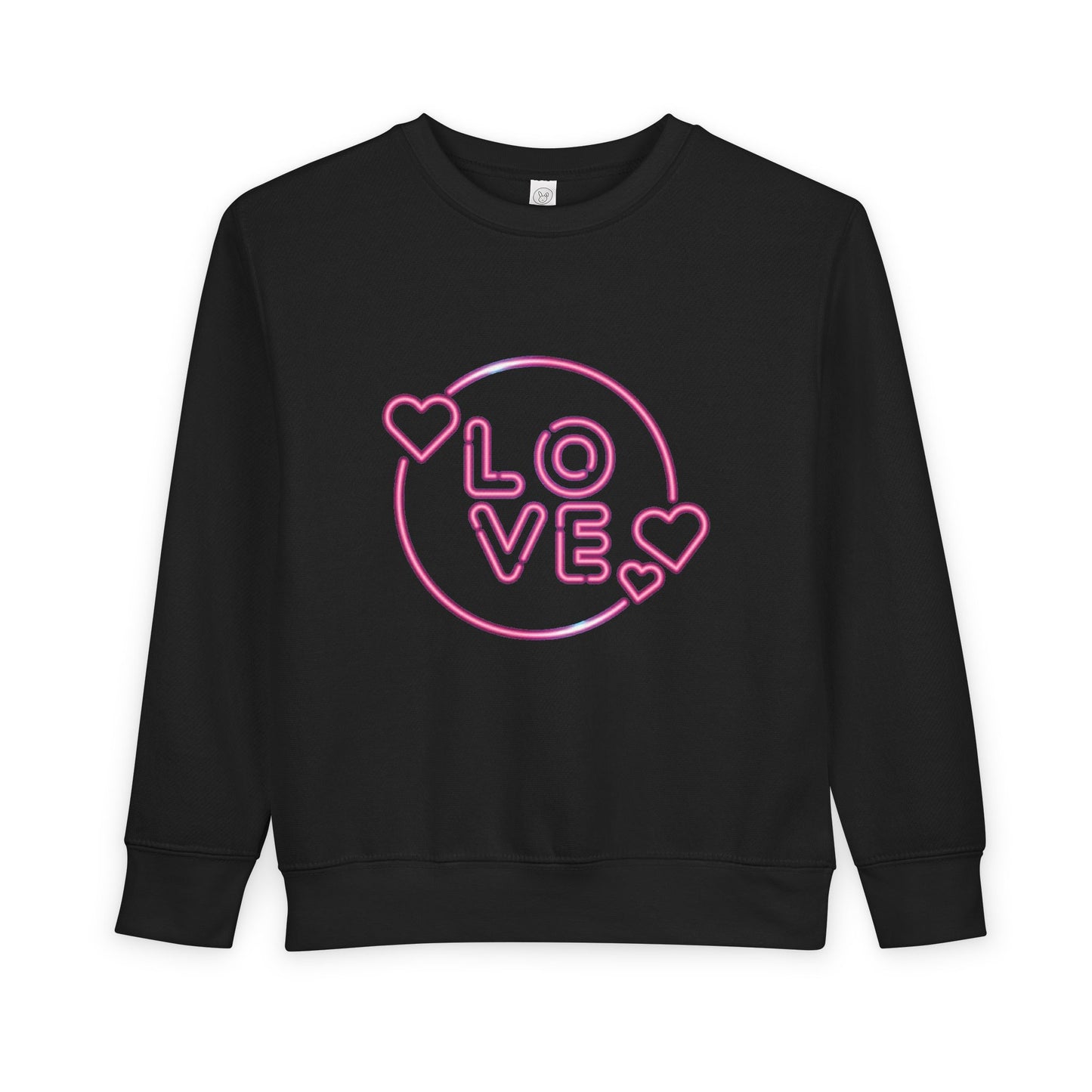 Toddler Love Sweatshirt, Cute Children's Sweatshirt, Kids  Gift, Cozy Toddler Apparel, Heart Design Sweatshirt