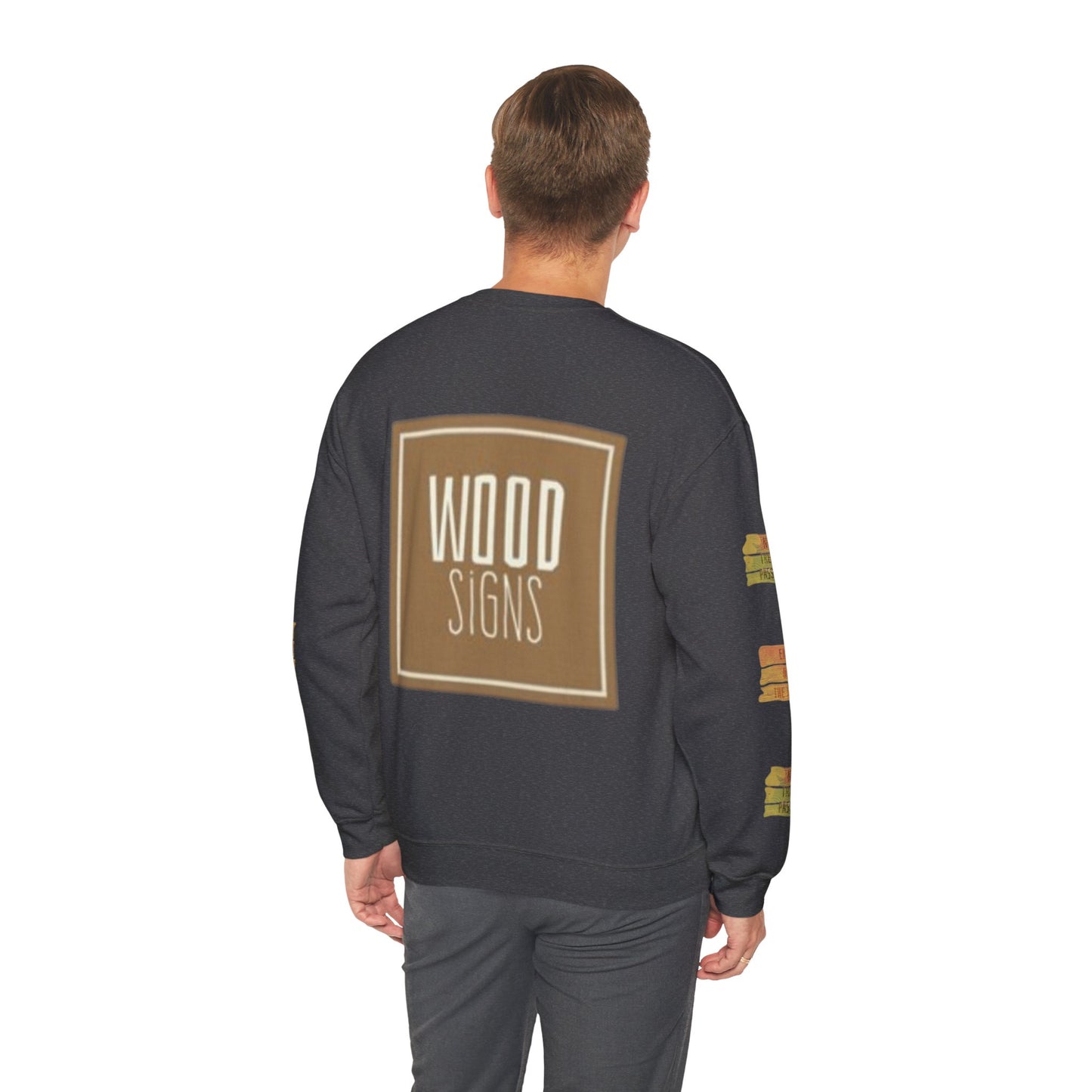 Rustic Wood Signs Sweatshirt, Cozy Gift for DIY Lovers, Home Decor Apparel, Fall Fashion