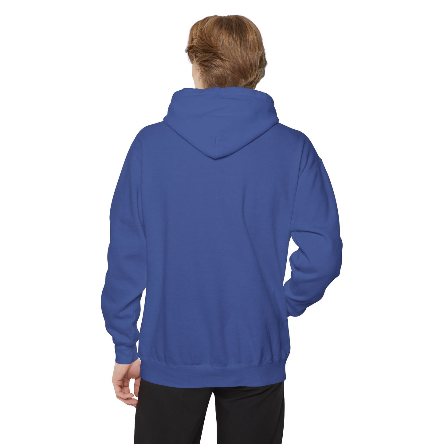 Sporty  Garment-Dyed Hoodie - Casual Comfort for Sports Lovers,  Apparel, Activewear, Gift for Athletes, Cozy Loungewear