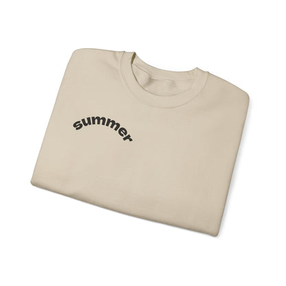 Cool Summer Vibes  Crewneck Sweatshirt, Lightweight Casual Wear, Summer Fashion, Gift for Friends, Sunny Day Outfits, Trendy Apparel