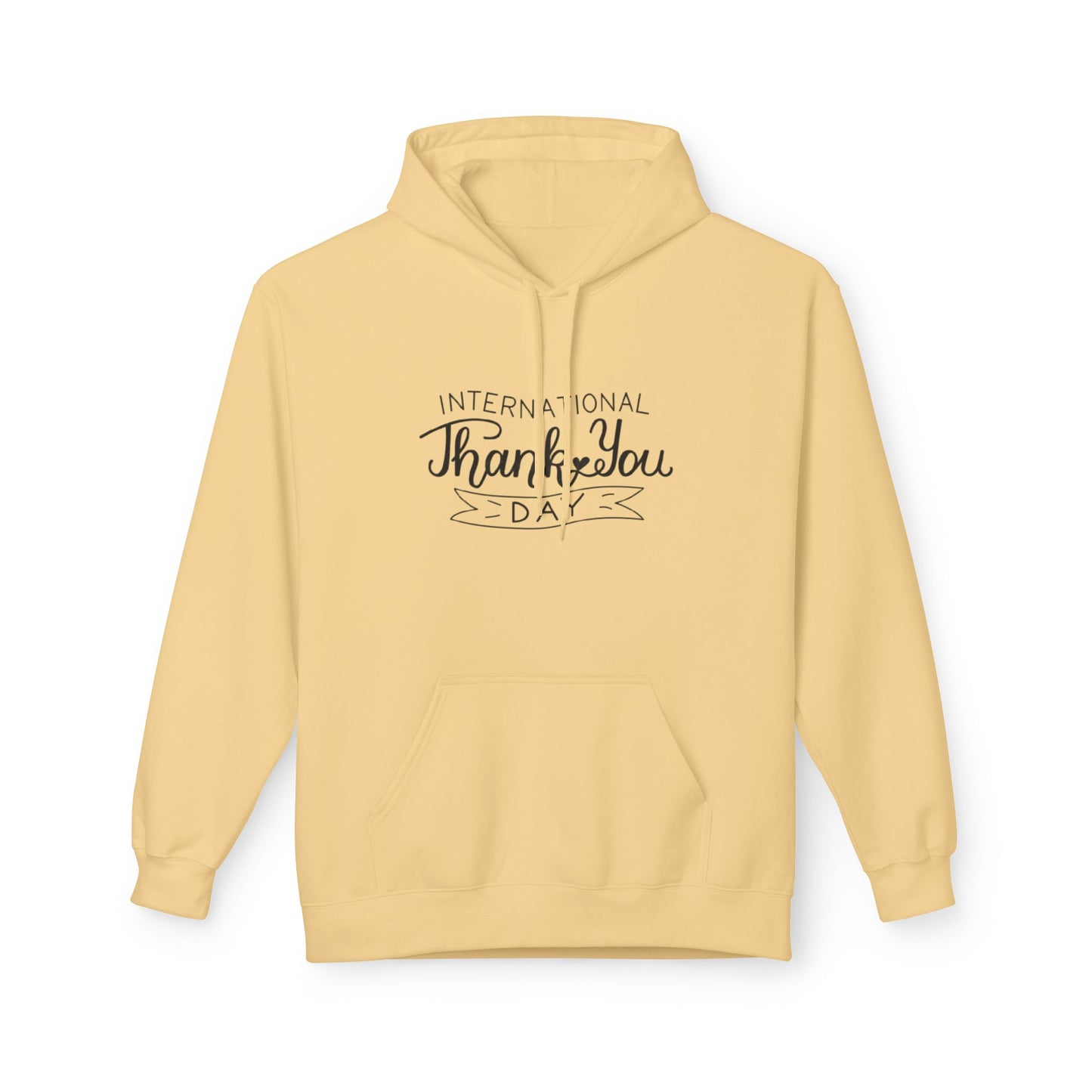 Thank You Day Hoodie | Fleece Sweatshirt, Gratitude Gift, Comfortable Layer, Easygoing Style, Perfect for Fall