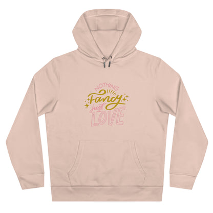 Nothing Fancy Just Love King Hooded Sweatshirt, Cozy Gift for Him, Valentine's Day Gift, Casual Wear, Everyday Comfort Sweatshirt