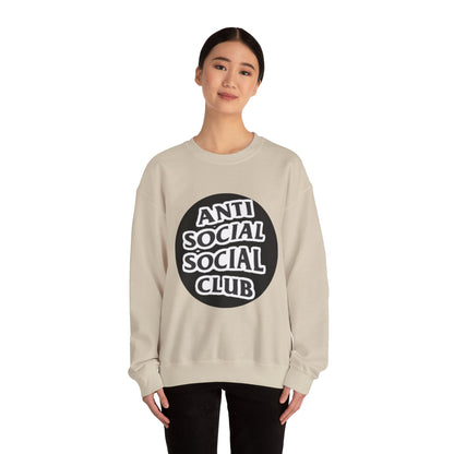 Crewneck Sweatshirt - Anti Social Club Edition, Cozy Sweatshirt, Streetwear Fashion, Gift for Introverts, Lounge Wear, Casual Outfit